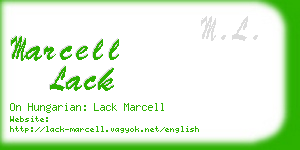 marcell lack business card